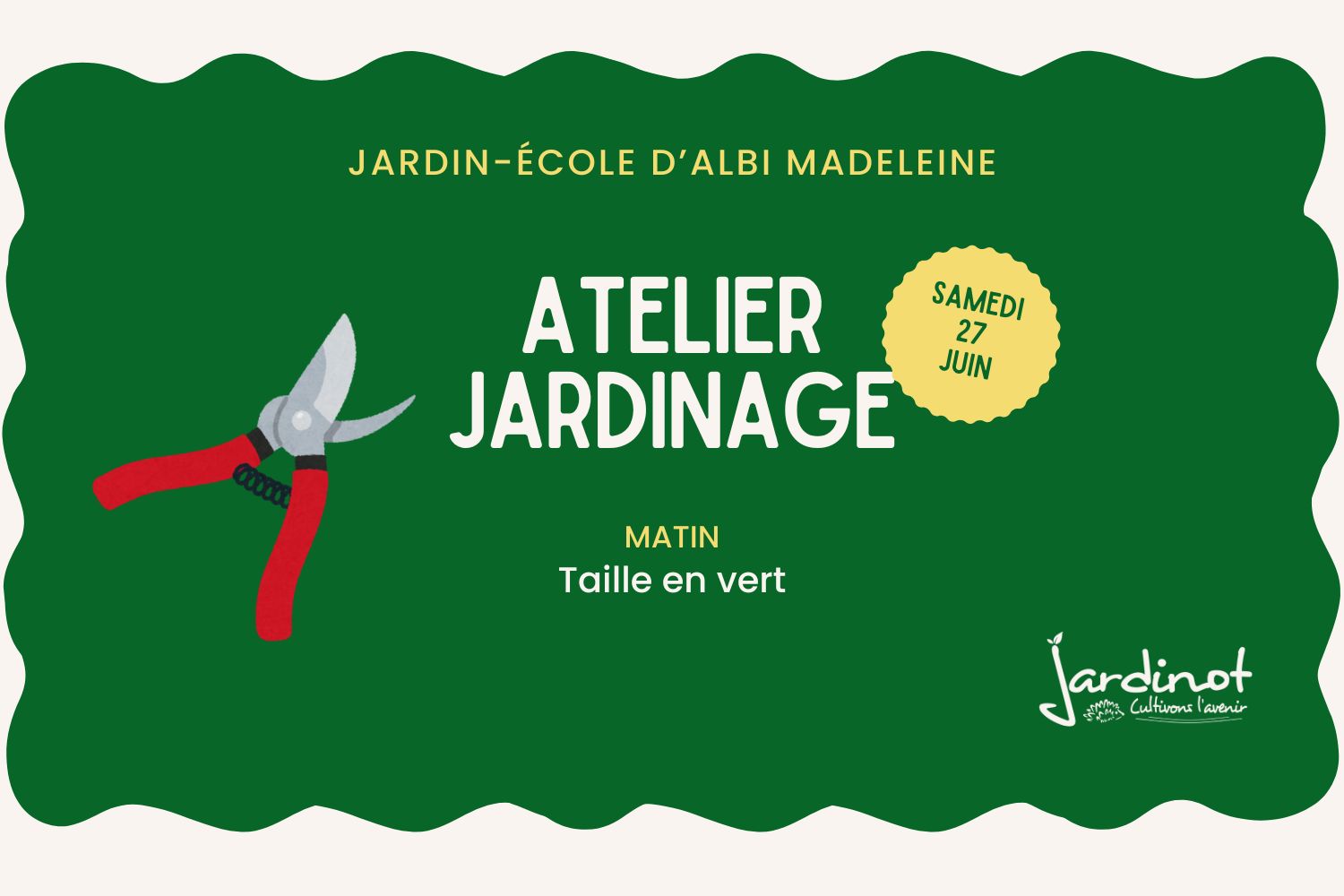 Atelier taille en vert à Albi