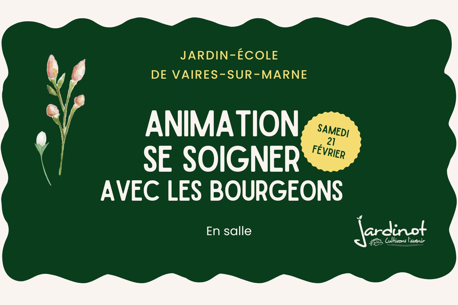 Atelier se soigner avec les bourgeons à Vaires-sur-Marne