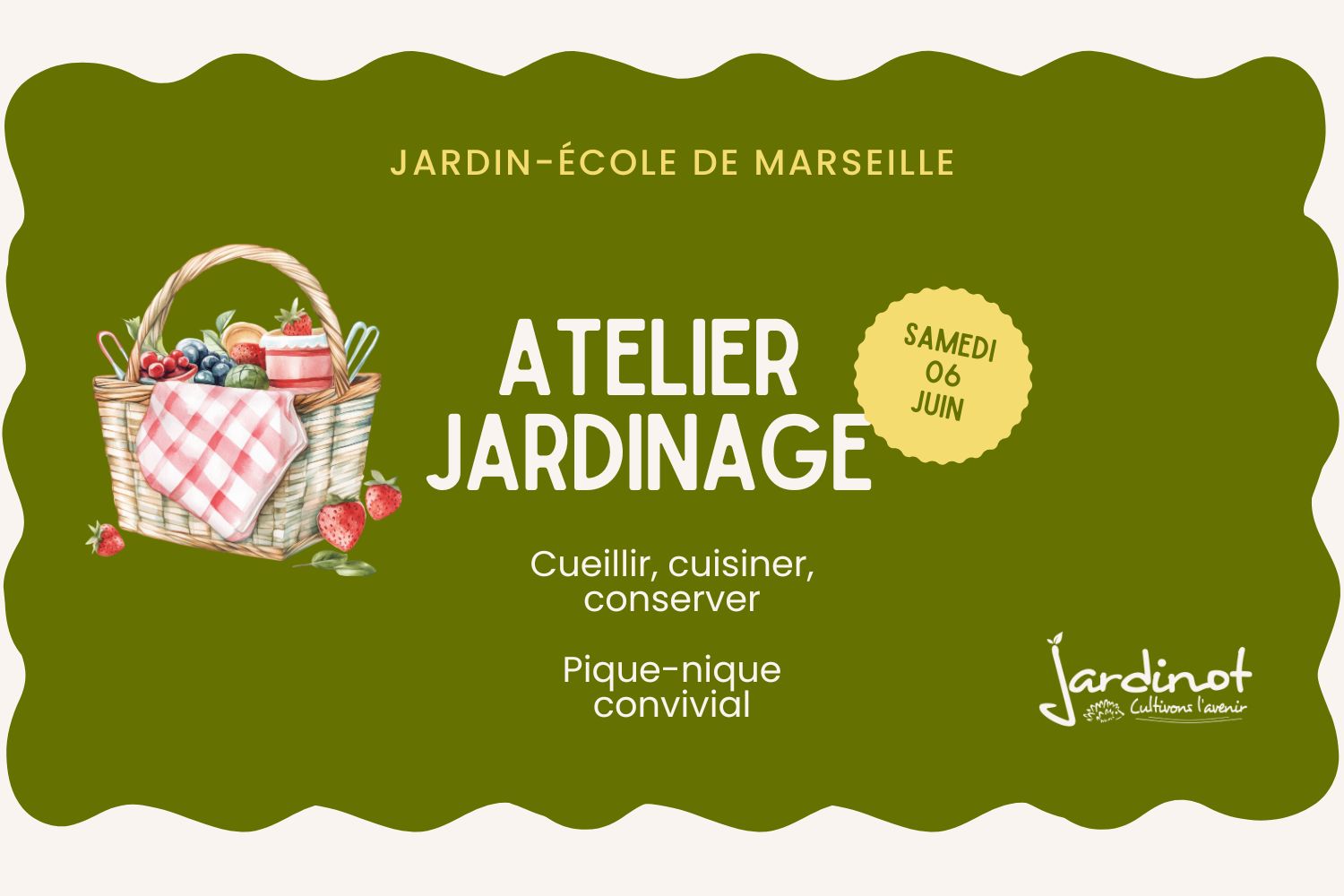 Atelier cueillir, cuisiner, conserver à Marseille