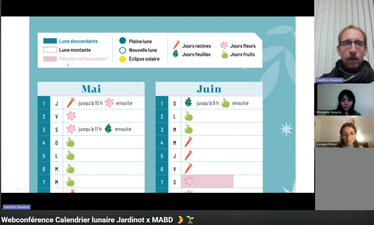 Replay webconférence calendrier lunaire